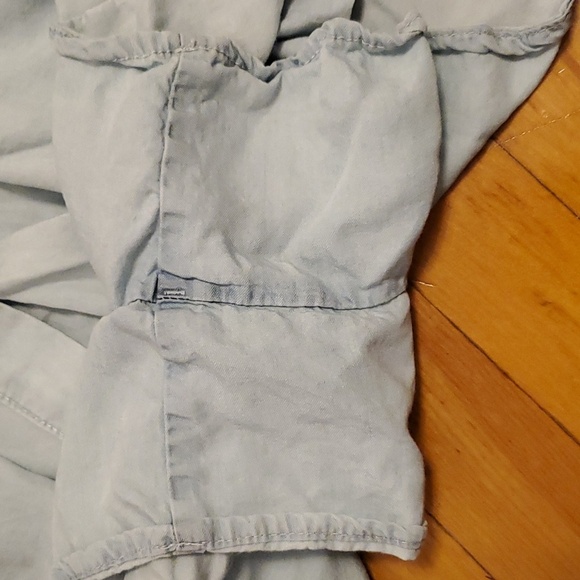 NWOT Reitmans Tencel Romper. Light blue. Belt. Size L. - Picture 6 of 9